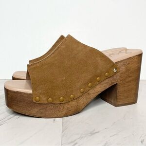 New! Sam Edelman Josselyn Brown Suede Heeled Mule 11M
